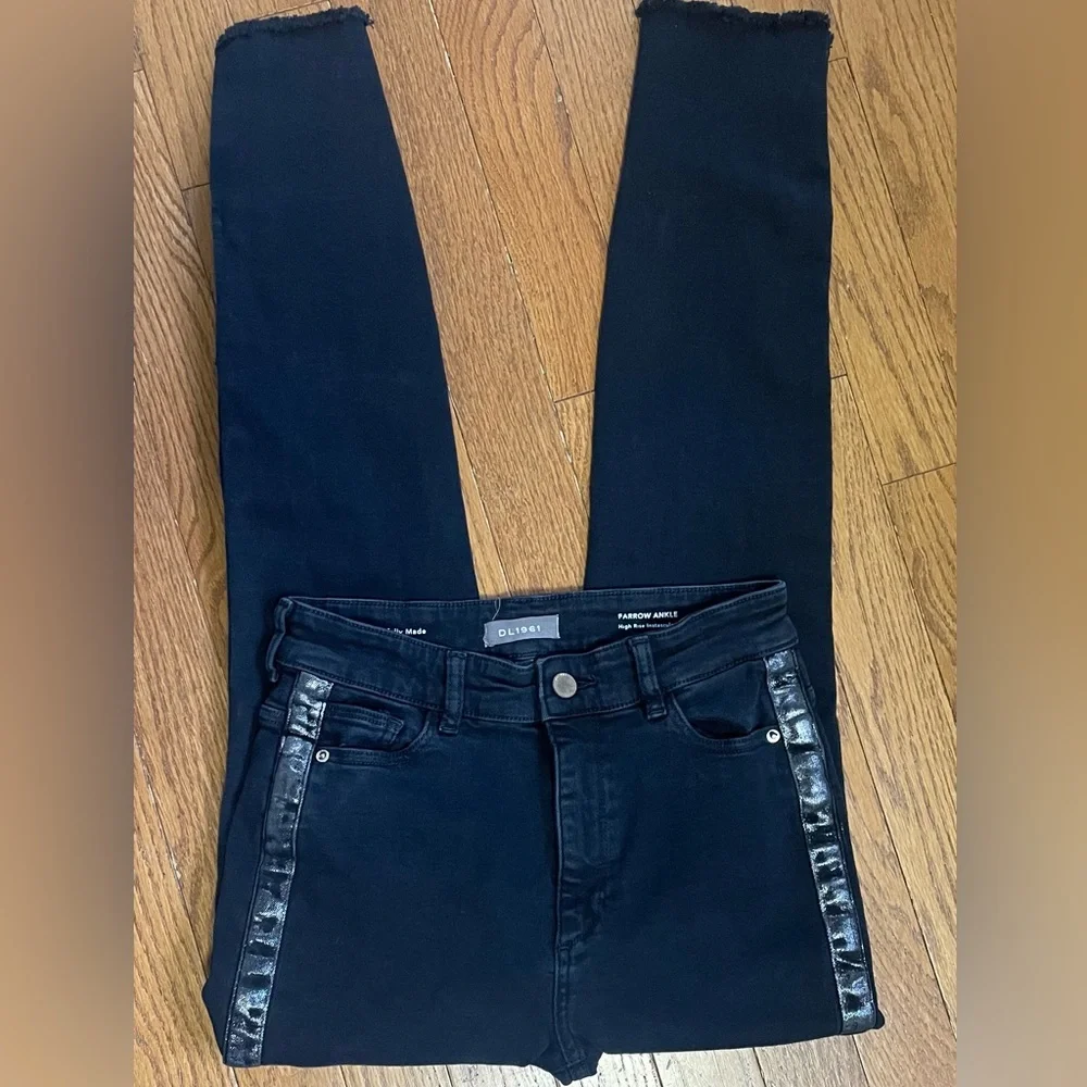 DL1961 Farrow Ankle High Rise Instasculpt Jeans Tuxedo Size 27 - Picture 2 of 7